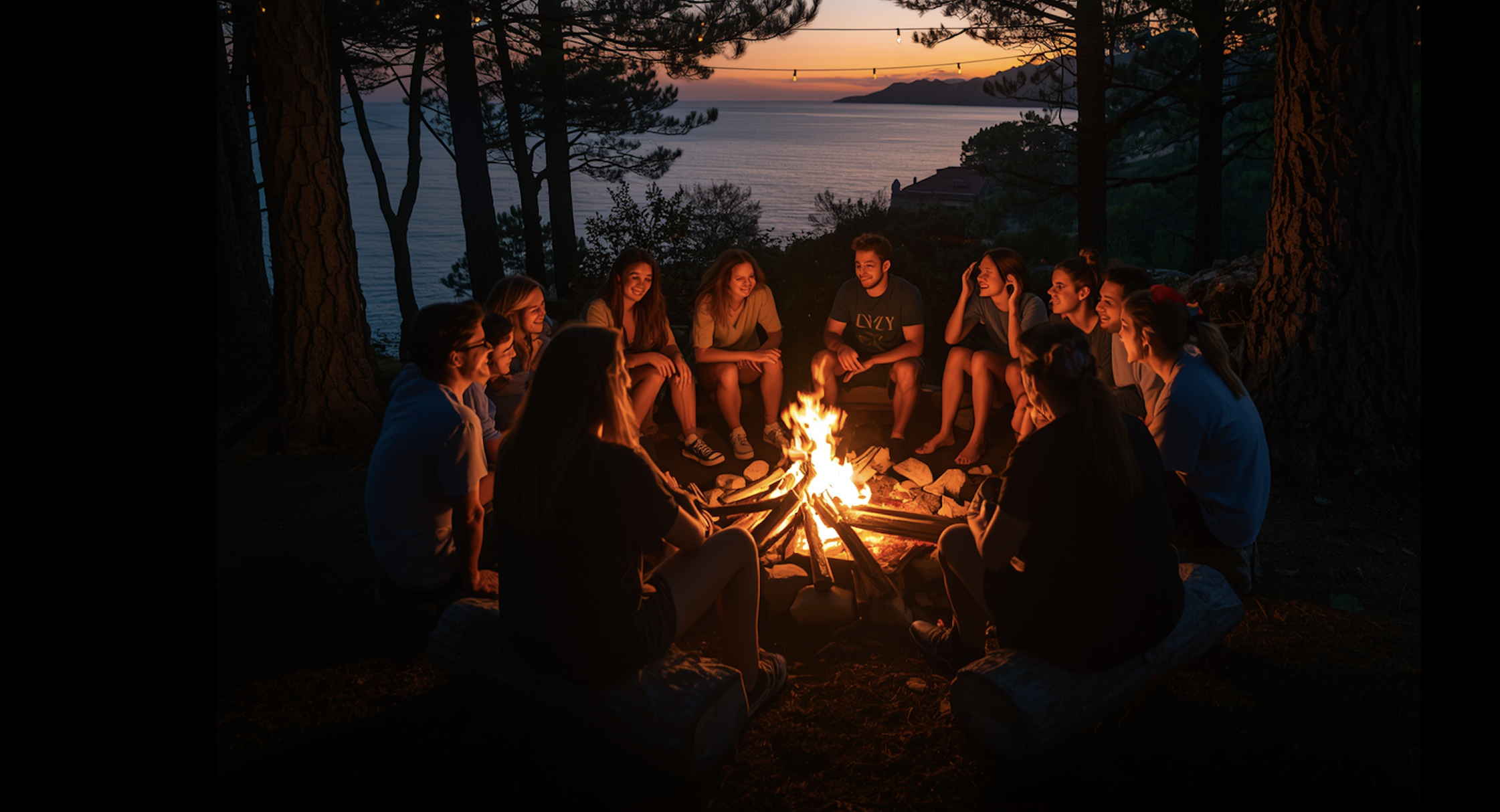 Abend am Feuer – Hvar